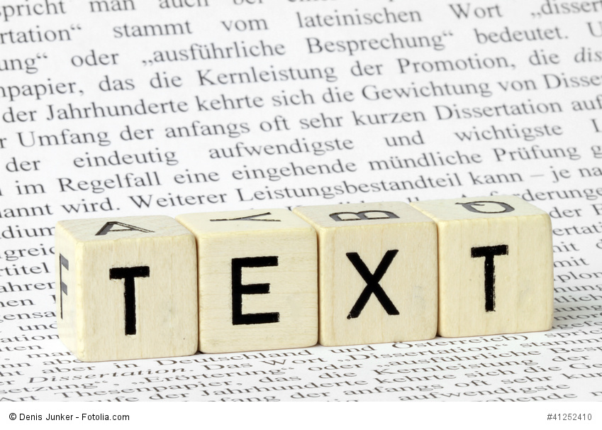 Buchstabenwürfel TEXT