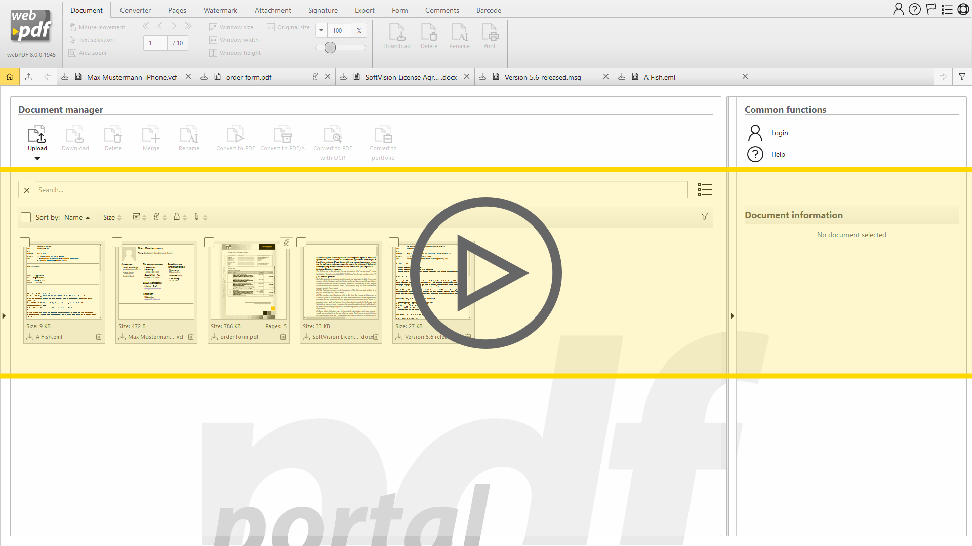 Video: Convert documents to PDF format
